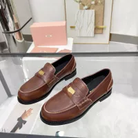 Cheap MIU MIU Leather Shoes For Women #1381081 Replica Wholesale [$102.00 USD] [ITEM#1381081] on Replica MIU MIU Leather Shoes