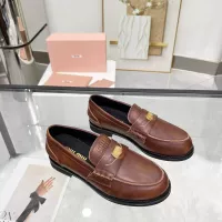 Cheap MIU MIU Leather Shoes For Women #1381081 Replica Wholesale [$102.00 USD] [ITEM#1381081] on Replica MIU MIU Leather Shoes