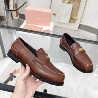 Cheap MIU MIU Leather Shoes For Women #1381081 Replica Wholesale [$102.00 USD] [ITEM#1381081] on Replica MIU MIU Leather Shoes