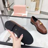 Cheap MIU MIU Leather Shoes For Women #1381081 Replica Wholesale [$102.00 USD] [ITEM#1381081] on Replica MIU MIU Leather Shoes