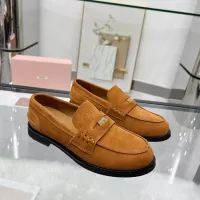 Cheap MIU MIU Leather Shoes For Women #1381082 Replica Wholesale [$102.00 USD] [ITEM#1381082] on Replica MIU MIU Leather Shoes