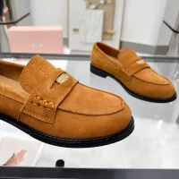 Cheap MIU MIU Leather Shoes For Women #1381082 Replica Wholesale [$102.00 USD] [ITEM#1381082] on Replica MIU MIU Leather Shoes