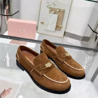 Cheap MIU MIU Leather Shoes For Women #1381083 Replica Wholesale [$102.00 USD] [ITEM#1381083] on Replica MIU MIU Leather Shoes