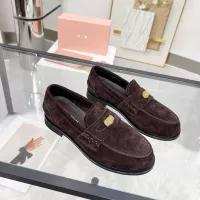 Cheap MIU MIU Leather Shoes For Women #1381084 Replica Wholesale [$102.00 USD] [ITEM#1381084] on Replica MIU MIU Leather Shoes