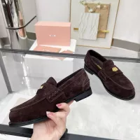 Cheap MIU MIU Leather Shoes For Women #1381084 Replica Wholesale [$102.00 USD] [ITEM#1381084] on Replica MIU MIU Leather Shoes