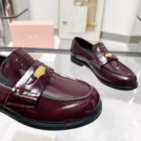 Cheap MIU MIU Leather Shoes For Women #1381085 Replica Wholesale [$102.00 USD] [ITEM#1381085] on Replica MIU MIU Leather Shoes