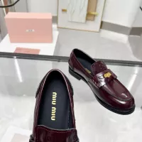 Cheap MIU MIU Leather Shoes For Women #1381085 Replica Wholesale [$102.00 USD] [ITEM#1381085] on Replica MIU MIU Leather Shoes