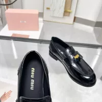 Cheap MIU MIU Leather Shoes For Women #1381086 Replica Wholesale [$102.00 USD] [ITEM#1381086] on Replica MIU MIU Leather Shoes