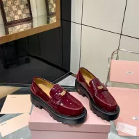 Cheap MIU MIU Leather Shoes For Women #1381114 Replica Wholesale [$105.00 USD] [ITEM#1381114] on Replica MIU MIU Leather Shoes