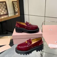 Cheap MIU MIU Leather Shoes For Women #1381114 Replica Wholesale [$105.00 USD] [ITEM#1381114] on Replica MIU MIU Leather Shoes