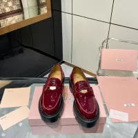 Cheap MIU MIU Leather Shoes For Women #1381114 Replica Wholesale [$105.00 USD] [ITEM#1381114] on Replica MIU MIU Leather Shoes
