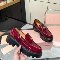 Cheap MIU MIU Leather Shoes For Women #1381114 Replica Wholesale [$105.00 USD] [ITEM#1381114] on Replica MIU MIU Leather Shoes