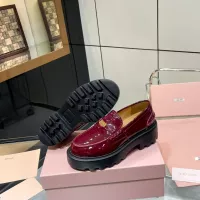 Cheap MIU MIU Leather Shoes For Women #1381114 Replica Wholesale [$105.00 USD] [ITEM#1381114] on Replica MIU MIU Leather Shoes