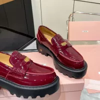 Cheap MIU MIU Leather Shoes For Women #1381114 Replica Wholesale [$105.00 USD] [ITEM#1381114] on Replica MIU MIU Leather Shoes