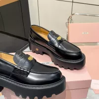 Cheap MIU MIU Leather Shoes For Women #1381115 Replica Wholesale [$105.00 USD] [ITEM#1381115] on Replica MIU MIU Leather Shoes