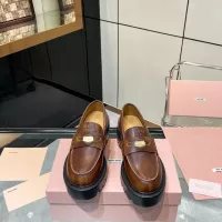 Cheap MIU MIU Leather Shoes For Women #1381116 Replica Wholesale [$105.00 USD] [ITEM#1381116] on Replica MIU MIU Leather Shoes