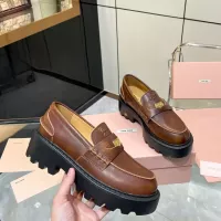 Cheap MIU MIU Leather Shoes For Women #1381116 Replica Wholesale [$105.00 USD] [ITEM#1381116] on Replica MIU MIU Leather Shoes