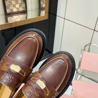 Cheap MIU MIU Leather Shoes For Women #1381116 Replica Wholesale [$105.00 USD] [ITEM#1381116] on Replica MIU MIU Leather Shoes
