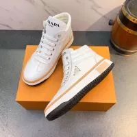 Cheap Prada High Top Shoes For Men #1381149 Replica Wholesale [$82.00 USD] [ITEM#1381149] on Replica Prada High Top Shoes
