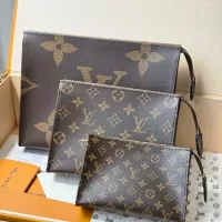 Cheap Louis Vuitton AAA Quality Trio Pouches For Unisex #1381207 Replica Wholesale [$150.00 USD] [ITEM#1381207] on Replica Louis Vuitton AAA Quality Pouches