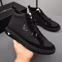 Cheap Armani High Tops Shoes For Men #1381273 Replica Wholesale [$85.00 USD] [ITEM#1381273] on Replica Armani High Tops Shoes