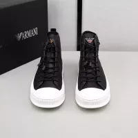 Cheap Armani High Tops Shoes For Men #1381274 Replica Wholesale [$88.00 USD] [ITEM#1381274] on Replica Armani High Tops Shoes