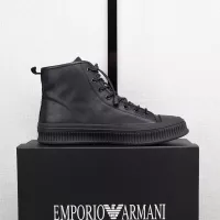 Cheap Armani High Tops Shoes For Men #1381275 Replica Wholesale [$88.00 USD] [ITEM#1381275] on Replica Armani High Tops Shoes