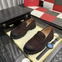 Cheap Salvatore Ferragamo Leather Shoes For Men #1381282 Replica Wholesale [$98.00 USD] [ITEM#1381282] on Replica Salvatore Ferragamo Leather Shoes