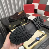 Cheap Salvatore Ferragamo Leather Shoes For Men #1381282 Replica Wholesale [$98.00 USD] [ITEM#1381282] on Replica Salvatore Ferragamo Leather Shoes