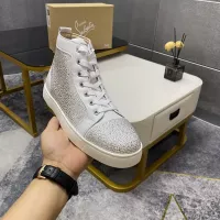 Cheap Christian Louboutin High Top Shoes For Men #1381344 Replica Wholesale [$92.00 USD] [ITEM#1381344] on Replica Christian Louboutin High Top Shoes