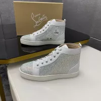 Cheap Christian Louboutin High Top Shoes For Men #1381346 Replica Wholesale [$92.00 USD] [ITEM#1381346] on Replica Christian Louboutin High Top Shoes