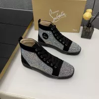 Cheap Christian Louboutin High Top Shoes For Men #1381348 Replica Wholesale [$92.00 USD] [ITEM#1381348] on Replica Christian Louboutin High Top Shoes