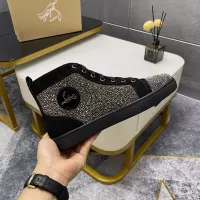 Cheap Christian Louboutin High Top Shoes For Men #1381350 Replica Wholesale [$92.00 USD] [ITEM#1381350] on Replica Christian Louboutin High Top Shoes