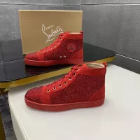 Cheap Christian Louboutin High Top Shoes For Men #1381352 Replica Wholesale [$92.00 USD] [ITEM#1381352] on Replica Christian Louboutin High Top Shoes