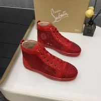 Cheap Christian Louboutin High Top Shoes For Men #1381352 Replica Wholesale [$92.00 USD] [ITEM#1381352] on Replica Christian Louboutin High Top Shoes