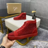 Cheap Christian Louboutin High Top Shoes For Men #1381352 Replica Wholesale [$92.00 USD] [ITEM#1381352] on Replica Christian Louboutin High Top Shoes