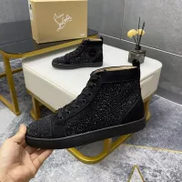 Cheap Christian Louboutin High Top Shoes For Women #1381353 Replica Wholesale [$92.00 USD] [ITEM#1381353] on Replica Christian Louboutin High Top Shoes