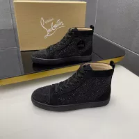 Cheap Christian Louboutin High Top Shoes For Men #1381354 Replica Wholesale [$92.00 USD] [ITEM#1381354] on Replica Christian Louboutin High Top Shoes