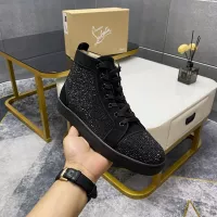 Cheap Christian Louboutin High Top Shoes For Men #1381354 Replica Wholesale [$92.00 USD] [ITEM#1381354] on Replica Christian Louboutin High Top Shoes