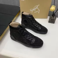 Cheap Christian Louboutin High Top Shoes For Men #1381356 Replica Wholesale [$92.00 USD] [ITEM#1381356] on Replica Christian Louboutin High Top Shoes