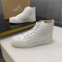 Cheap Christian Louboutin High Top Shoes For Women #1381357 Replica Wholesale [$92.00 USD] [ITEM#1381357] on Replica Christian Louboutin High Top Shoes
