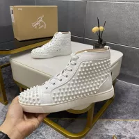 Cheap Christian Louboutin High Top Shoes For Women #1381357 Replica Wholesale [$92.00 USD] [ITEM#1381357] on Replica Christian Louboutin High Top Shoes