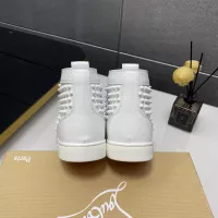 Cheap Christian Louboutin High Top Shoes For Men #1381358 Replica Wholesale [$92.00 USD] [ITEM#1381358] on Replica Christian Louboutin High Top Shoes