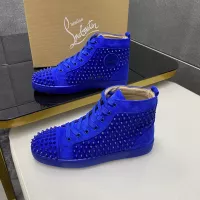 Cheap Christian Louboutin High Top Shoes For Men #1381362 Replica Wholesale [$92.00 USD] [ITEM#1381362] on Replica Christian Louboutin High Top Shoes