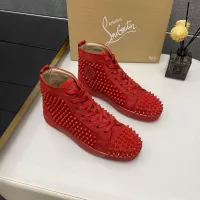 Cheap Christian Louboutin High Top Shoes For Women #1381363 Replica Wholesale [$92.00 USD] [ITEM#1381363] on Replica Christian Louboutin High Top Shoes