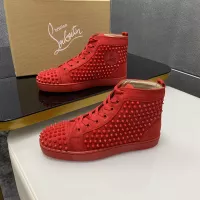Cheap Christian Louboutin High Top Shoes For Men #1381364 Replica Wholesale [$92.00 USD] [ITEM#1381364] on Replica Christian Louboutin High Top Shoes