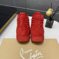 Cheap Christian Louboutin High Top Shoes For Men #1381364 Replica Wholesale [$92.00 USD] [ITEM#1381364] on Replica Christian Louboutin High Top Shoes
