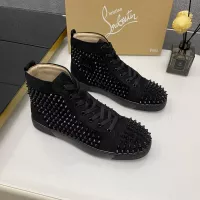 Cheap Christian Louboutin High Top Shoes For Women #1381366 Replica Wholesale [$92.00 USD] [ITEM#1381366] on Replica Christian Louboutin High Top Shoes