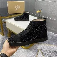 Cheap Christian Louboutin High Top Shoes For Men #1381367 Replica Wholesale [$92.00 USD] [ITEM#1381367] on Replica Christian Louboutin High Top Shoes