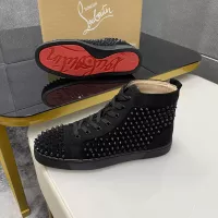 Cheap Christian Louboutin High Top Shoes For Men #1381367 Replica Wholesale [$92.00 USD] [ITEM#1381367] on Replica Christian Louboutin High Top Shoes